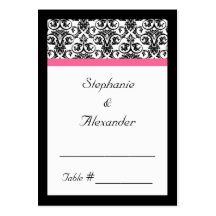 Damasco rosado del Victorian y blanco fucsia Tarjetas De Visita