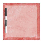 Damasco rosado del vintage pizarra blanca