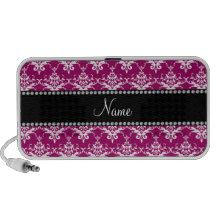 Damasco rosado magenta conocido personalizado PC altavoces