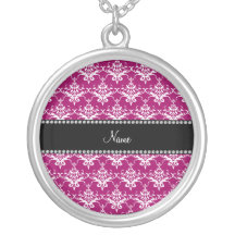 Damasco rosado magenta conocido personalizado joyerias personalizadas