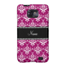 Damasco rosado magenta conocido personalizado galaxy s2 cobertura
