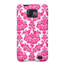 damasco rosado o azul samsung galaxy s2 fundas