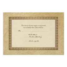 Damasco RSVP elegante formal floral del brocado de Anuncio Personalizado