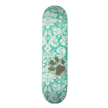 Damasco verde de Seafoam del dueño divertido del m Tablas De Skate