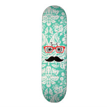 Damasco verde divertido de Seafoam Monopatín Personalizado