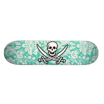 Damasco verde Rogelio alegre de Seafoam Patín Personalizado