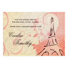 Damasco Web site rosado y poner crema de Parisienn Plantilla De Tarjeta De Negocio