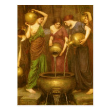 Danaides por el Waterhouse de JW, arte del Victori Postal