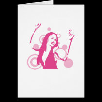 Dancing girl tarjetas