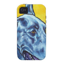 danés azul Case-Mate iPhone 4 fundas