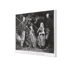 Dante, Christina, Frances y Guillermo Rossetti Impresiones En Lona Estiradas