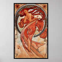 Danza de Alfons Mucha 1898 del arte del vintage de