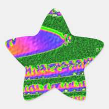 Danza de la cosecha del arco iris de STBX Calcomania Forma De Estrella