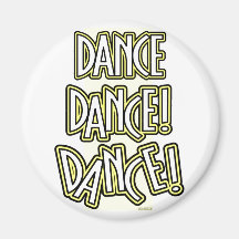 ¡DANZA de la danza de la danza! imán en amarillo