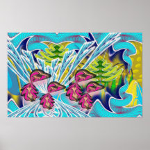 Danza de la impresión de los Mugwumps Poster