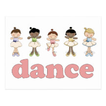 Danza de las bailarinas tarjetas postales