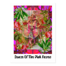 Danza de los rosas rosados tarjetas postales