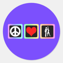 Danza del amor de la paz etiqueta