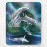 Danza del arte Mousepad de los delfínes Tapetes De Ratón