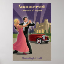 Danza del vintage y poster del Car Show