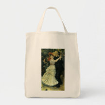 Danza en Bougival por Renoir, impresionismo del vi Bolsa