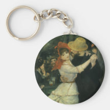Danza en Bougival por Renoir, impresionismo del vi Llaveros