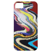 Danza feliz - ondas del vitral iPhone 5 carcasa