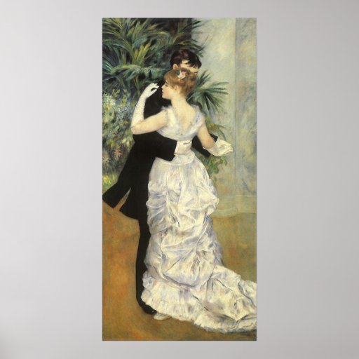Danza por Renoir, arte de la ciudad del impresioni Poster