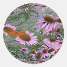 Danza púrpura del fractal de Coneflowers Etiquetas