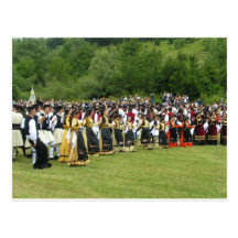 Danza tradicional griega tarjeta postal