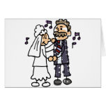 Danzas de la novia con danza del boda de la hija d tarjetas