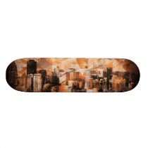 darkside oxidado del paisaje de San Francisco del  patineta