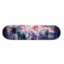 darkside oxidado del paisaje de San Francisco del  patineta