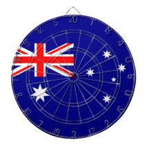 Dartboard con la bandera de Australia