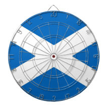Dartboard con la bandera de Escocia