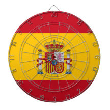 Dartboard con la bandera de España