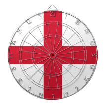 Dartboard con la bandera de Inglaterra