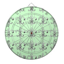 Dartboard de la flor de lis tablero dardos