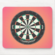 Dartboard y dardos: modelo 3D: Mousepad Alfombrillas De Ratón