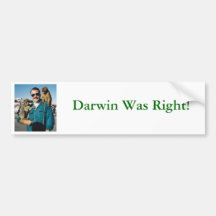¡Darwin correcto! Pegatina De Parachoque