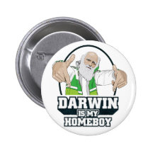 Darwin es mi Homeboy (a todo color) Pins