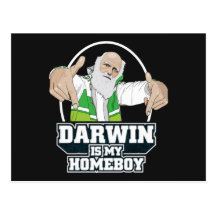 Darwin es mi Homeboy (a todo color) Postal