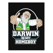 Darwin es mi Homeboy (a todo color) Postales