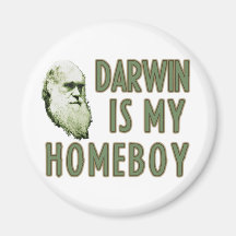 Darwin es mi homeboy imán de frigorífico
