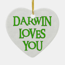 Darwin le ama adornos de navidad