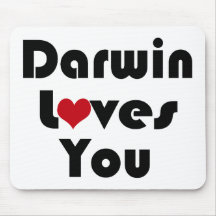 Darwin le ama ateo tapetes de raton