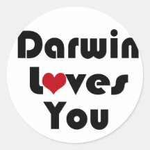 Darwin Lves usted Pegatinas Redondas