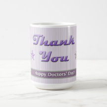 Day Purple Strips de los doctores felices Tazas De Café