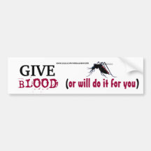 Dé a la pegatina para el parachoques del mosquito  etiqueta de parachoque