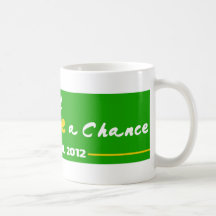 ¡Dé a paz una oportunidad! Ron Paul 2012 Taza
